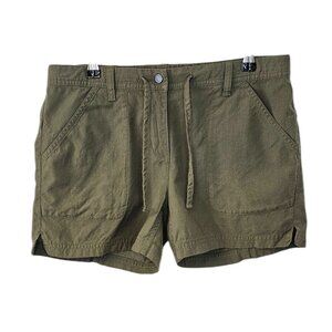 Icebreaker Merino Womens Shasta Shorts, Casual Summer Merino Cotton, Green, US 8